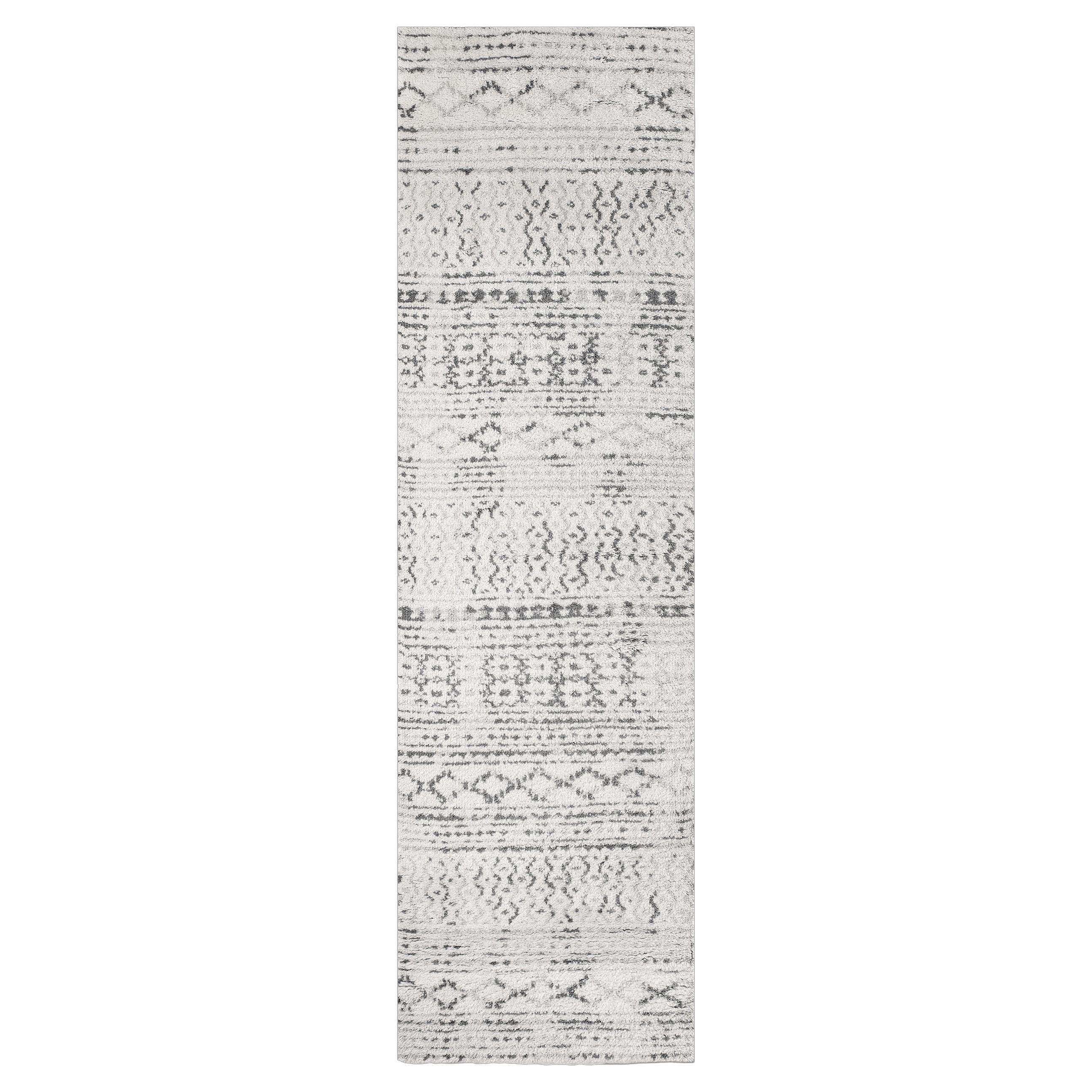 Ben Soleimani 6' x 9' Sand / Graphite Contemporary Moroccan Wool Rug For Sale