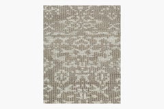 Ben Soleimani 8' x 10' Charcoal / Silver Traditional Wool and Viscose Rug
