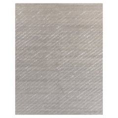 Ben Soleimani 8' x 10' Fog Contemporary Wool and Viscose Rug