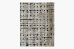 Ben Soleimani 8' x 10' Platinum / Cream Contemporary Wool and Viscose Rug