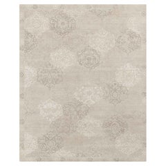 Ben Soleimani 8' x 10' Sand / Ivory Traditional Wool and Viscose Rug