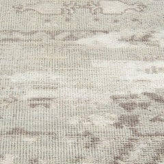 Ben Soleimani 8' x 10' Silver / Grey Traditional Wool, Silk and Viscose Rug