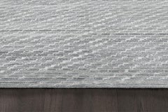 Ben Soleimani 9' x 12' Graphite Contemporary Wool and Viscose Rug