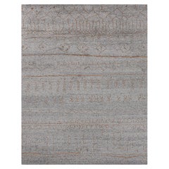 Ben Soleimani 9' x 12' Grey / Gold Contemporary Moroccan Wool Rug