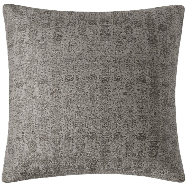 Ben Soleimani Abra Pillow Cover - Graphite 26"x26" For Sale