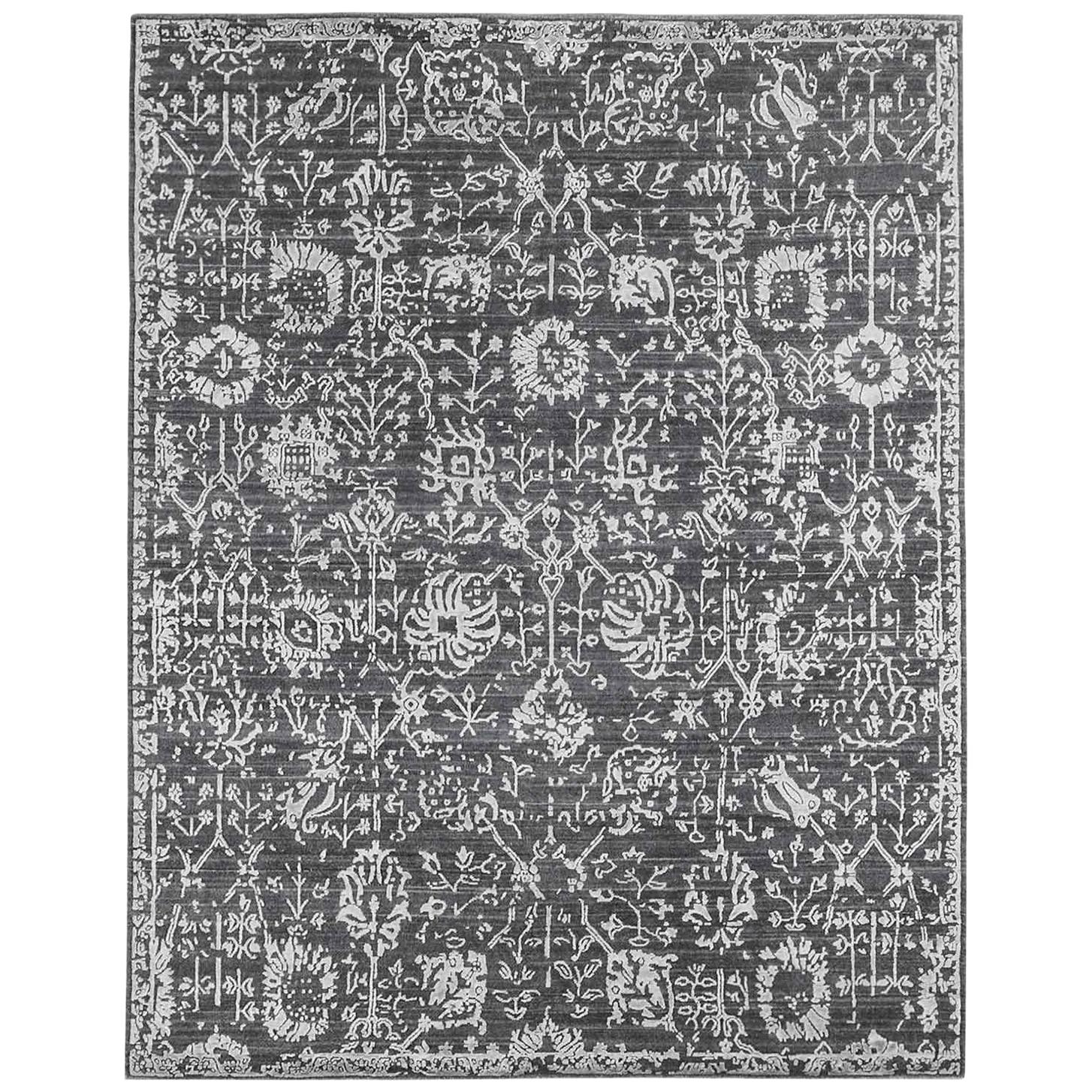 Ben Soleimani Abra Rug - Carbon 6'x9' For Sale