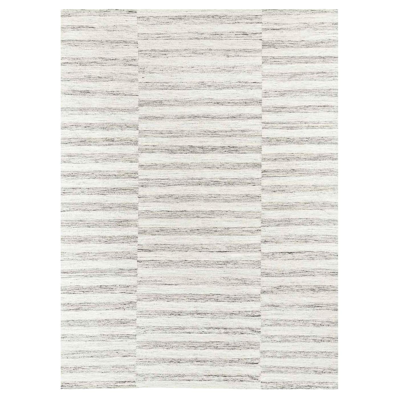 For Sale: Beige (Alterno Fog) Ben Soleimani Alterno Rug– Hand-woven Textured Soft Wool Sand 12'x15'