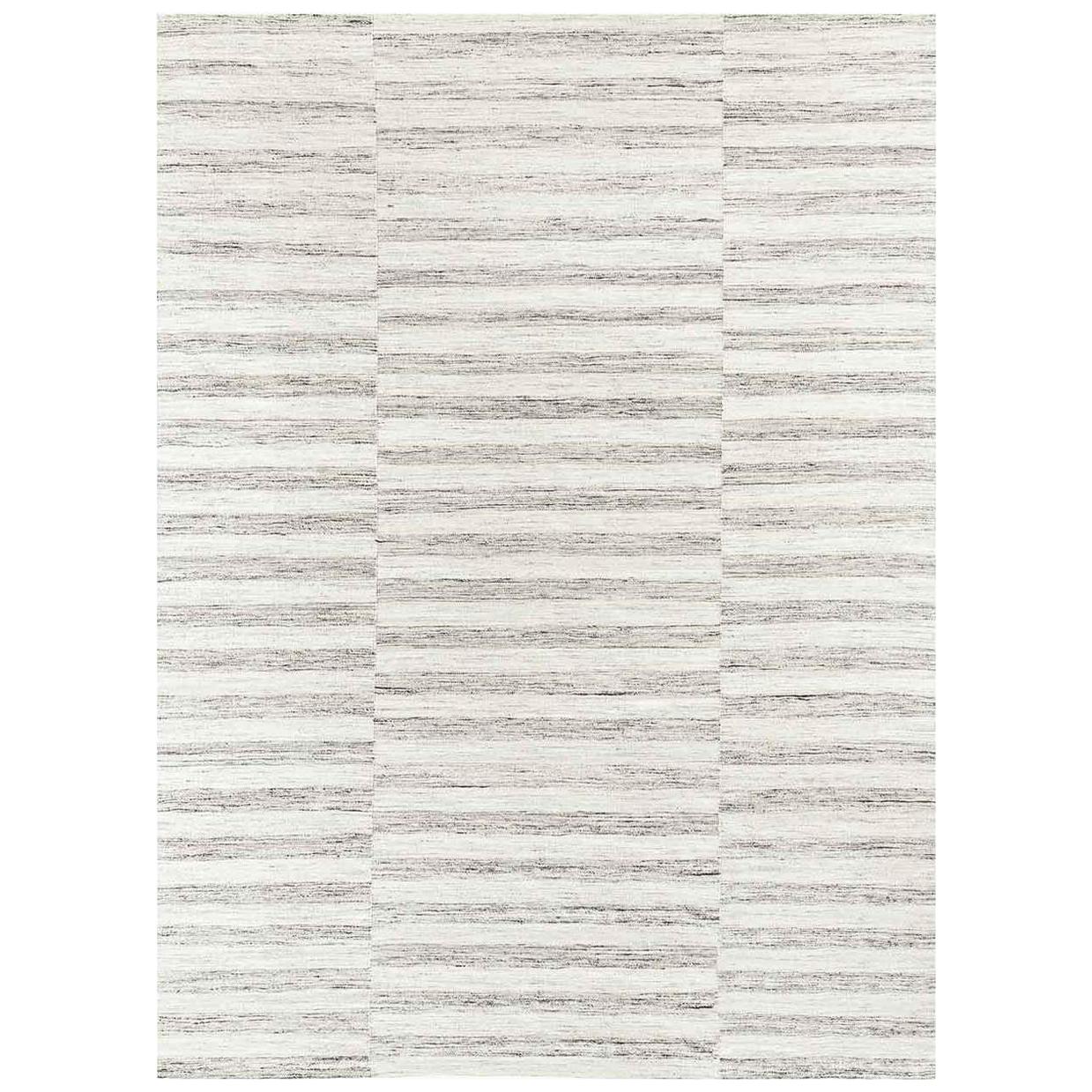 For Sale: Beige (Alterno Fog) Ben Soleimani Alterno Rug– Hand-woven Textured Soft Wool Sand 6'x9'