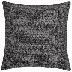 Ben Soleimani Angled Diamond Pillow Cover - Charcoal 22"x22"