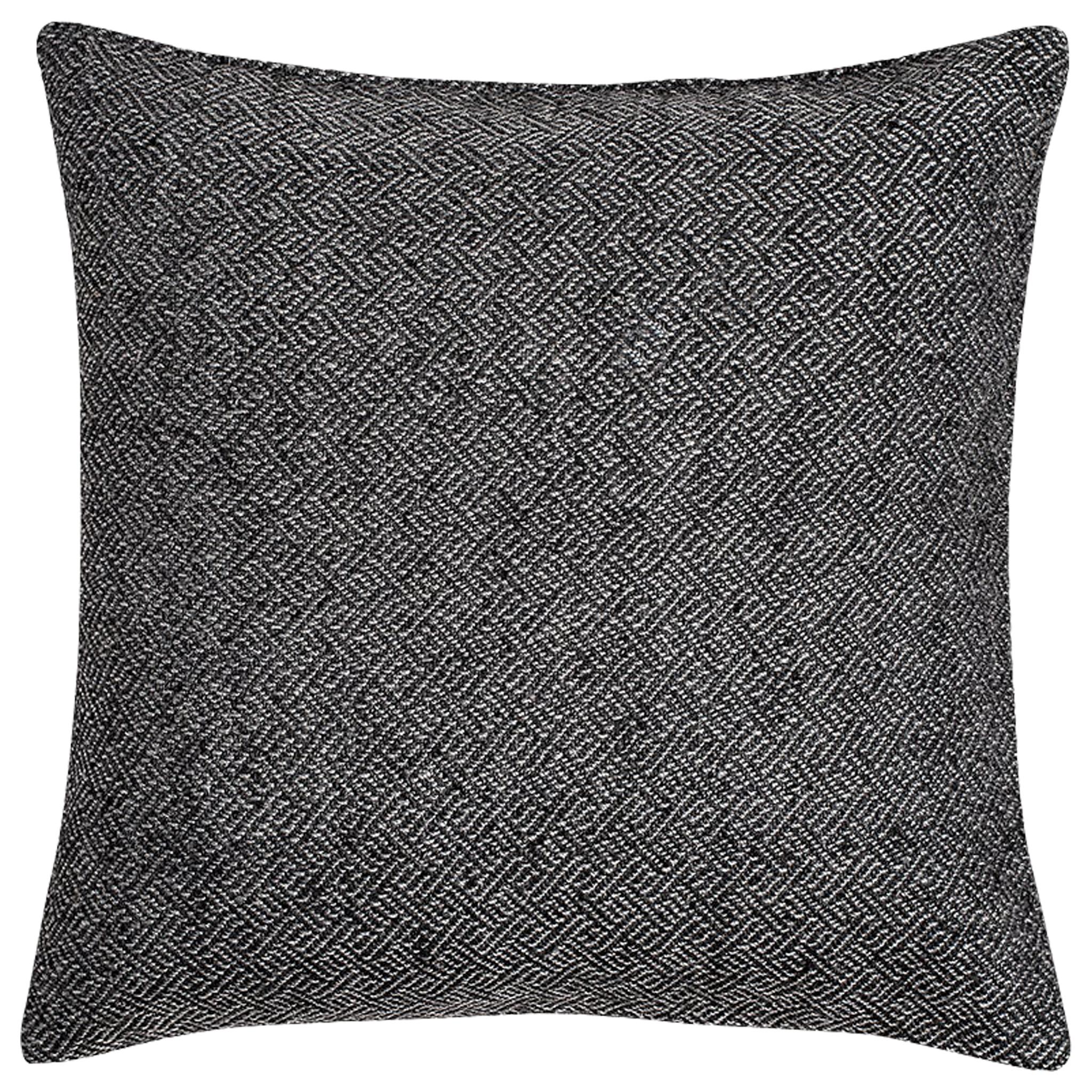 Ben Soleimani Angled Diamond Pillow Cover - Charcoal 26"x26" For Sale