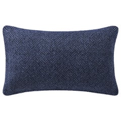 Ben Soleimani Angled Diamond Pillow Cover - Navy 13"x21"