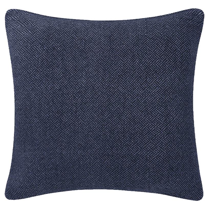 Ben Soleimani Angled Diamond Pillow Cover - Navy 26"x26" For Sale