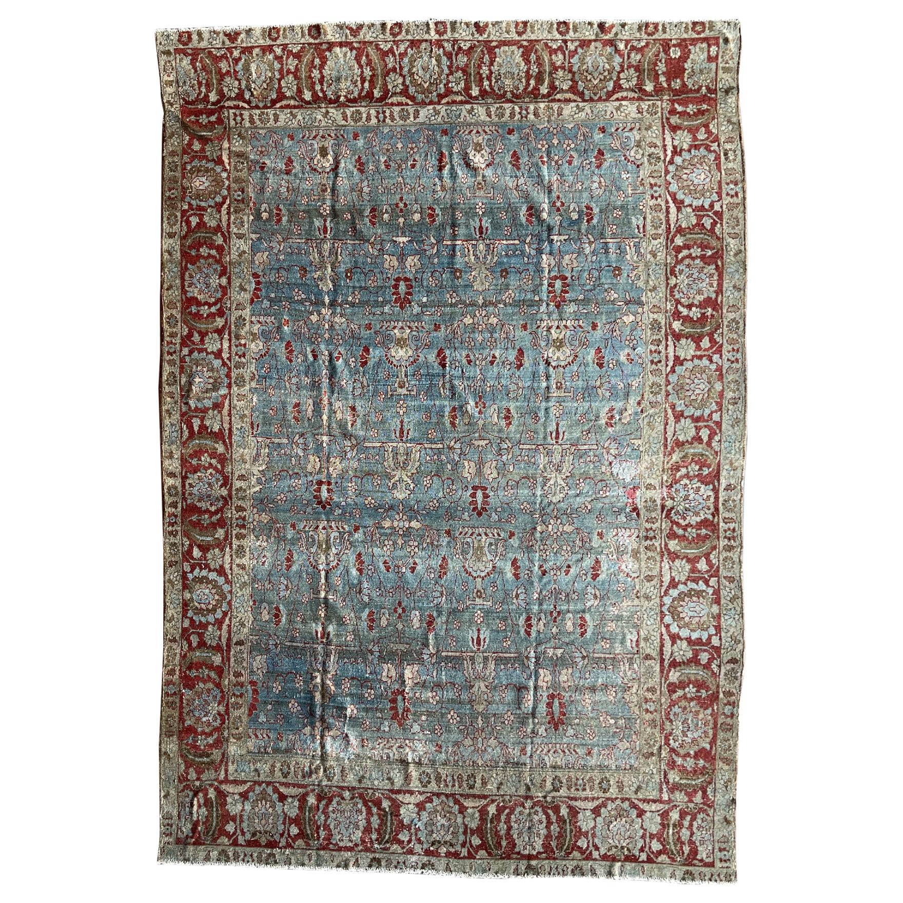 Ben Soleimani Antique Tabriz Rug, Northwest Persia Circa 1920 6'11" x 10'6" Rug For Sale