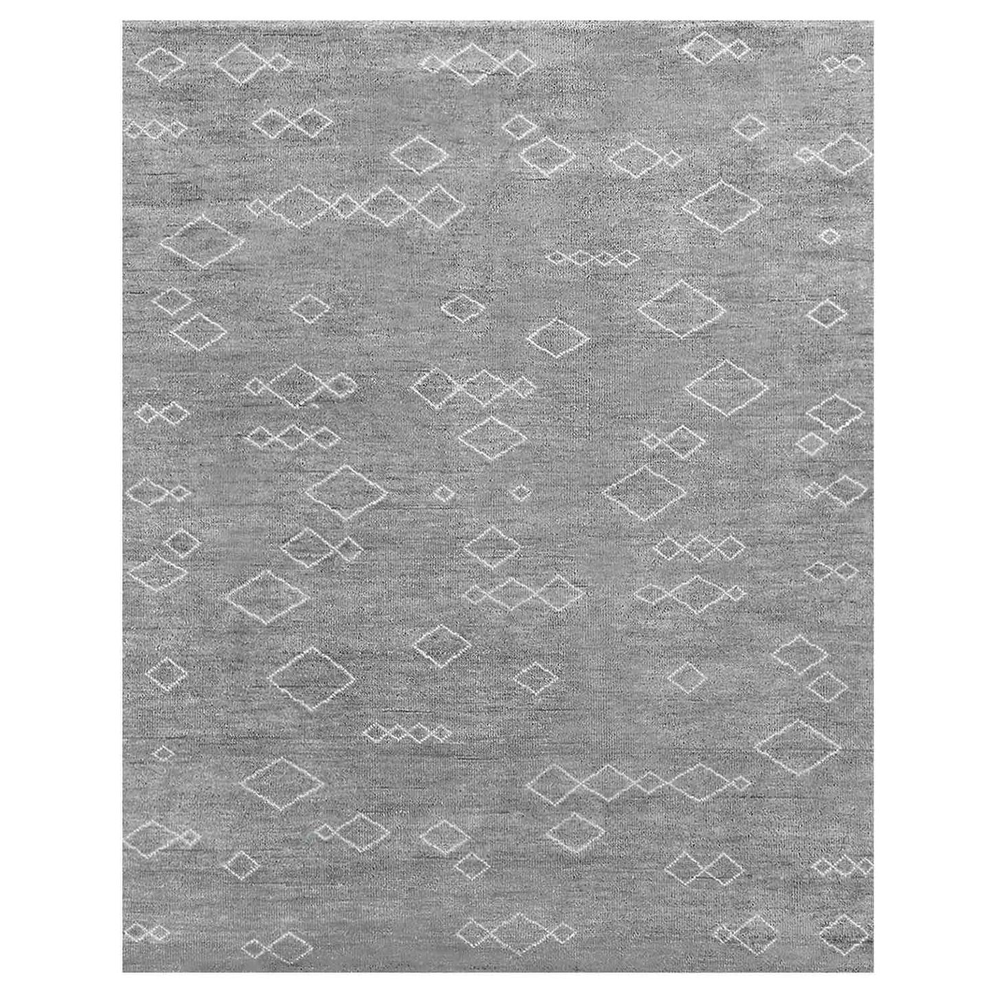 For Sale: Gray (Carbon/Mist) Ben Soleimani Arisa Rug– Moroccan Hand-knotted Plush Wool Carbon/Mist 10'x14'