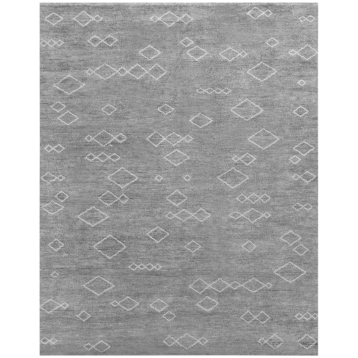 For Sale: Gray (Carbon/Mist) Ben Soleimani Arisa Rug– Moroccan Hand-knotted Plush Wool Carbon/Mist 12'x15'