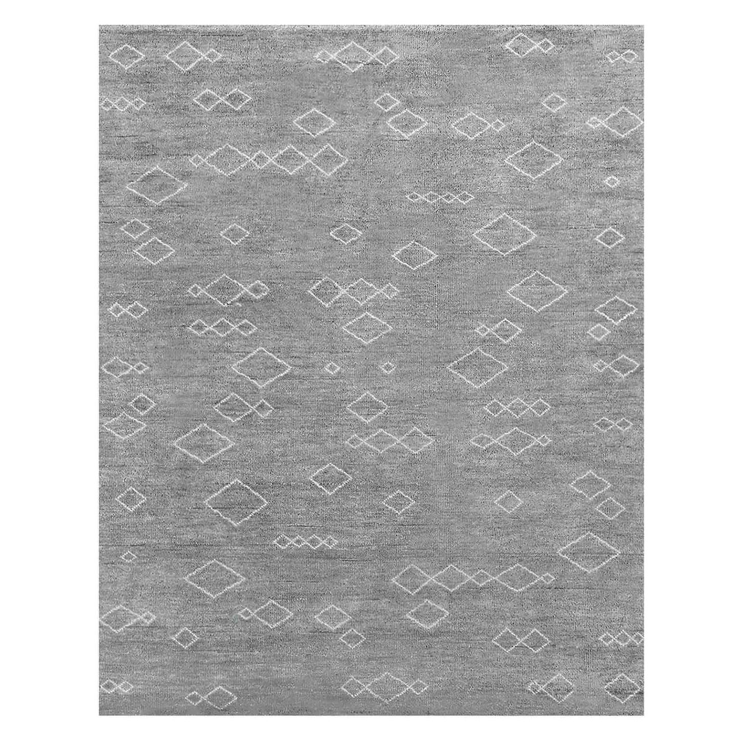 For Sale: Gray (Carbon/Mist) Ben Soleimani Arisa Rug– Moroccan Hand-knotted Plush Wool Carbon/Mist 9'x12'
