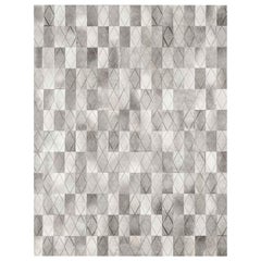 Ben Soleimani Arlequin Hide Rug - Grey 9'x12'