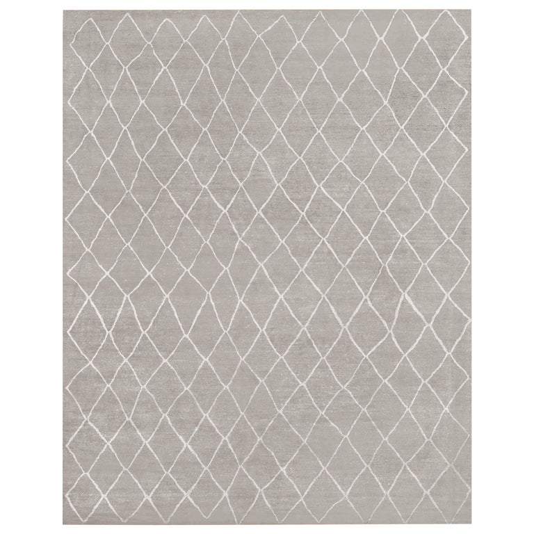 Ben Soleimani Arlequin Rug Grey 10'x14' For Sale at 1stDibs