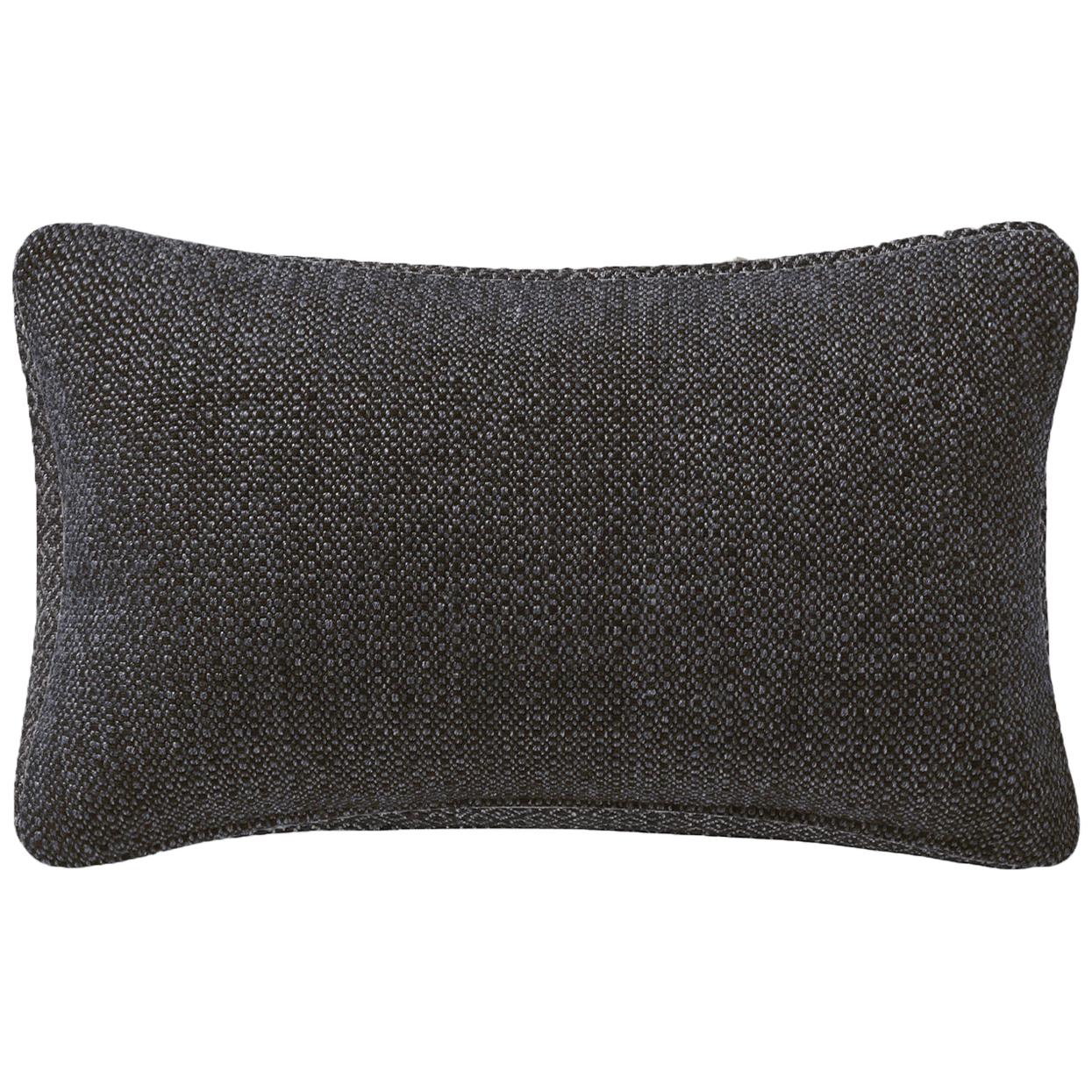 Ben Soleimani Basketweave Pillow Cover - Espresso 13"x21" For Sale