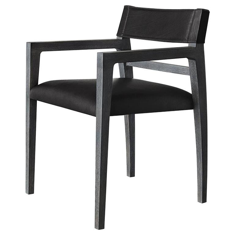 Ben Soleimani Benton Dining Chair in Matte Saddle - Carbon For Sale