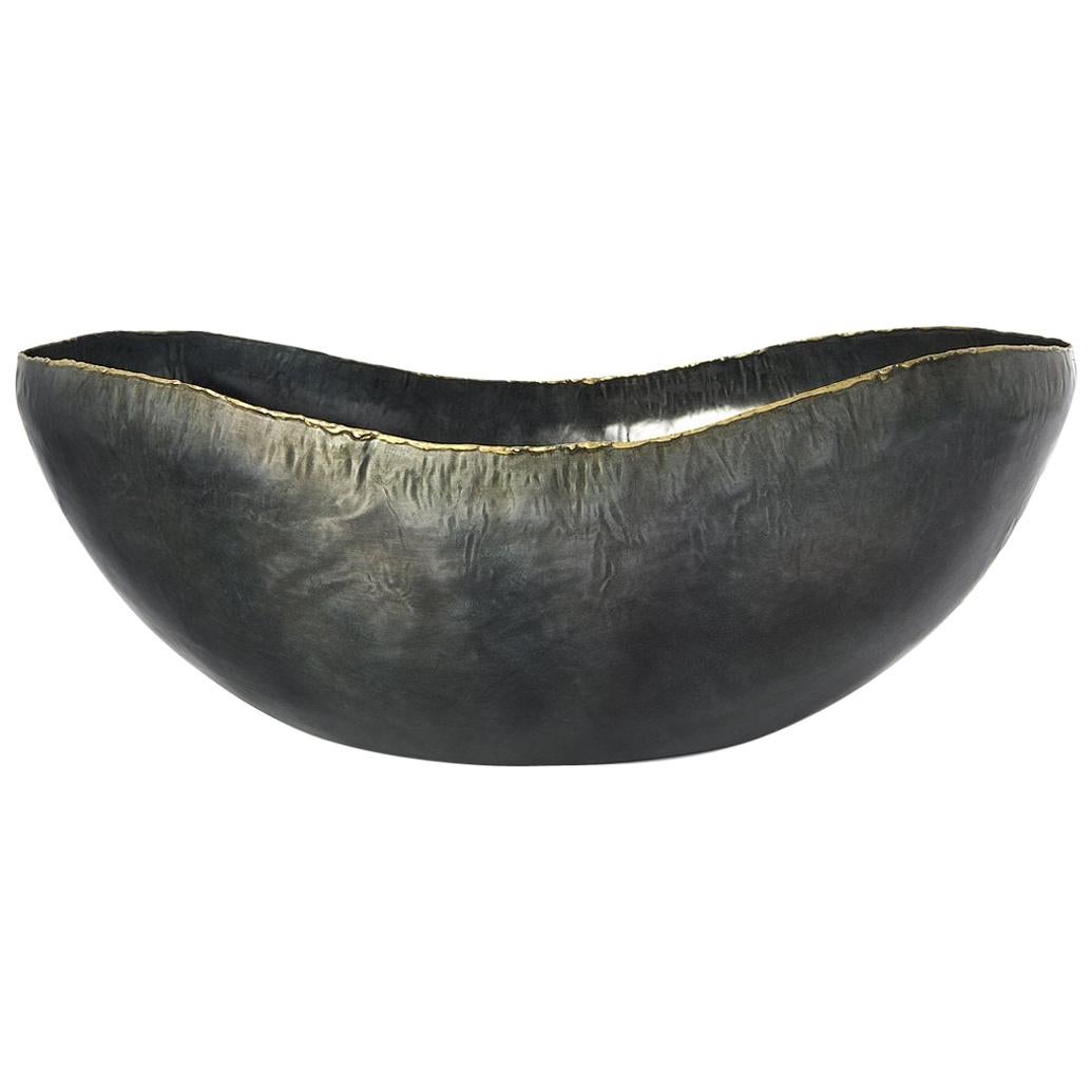 Ben Soleimani Black Iron Vernon Bowl - Large For Sale