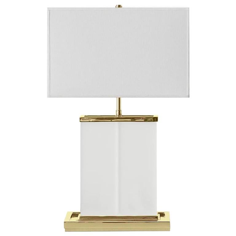 Ben Soleimani Brier Table Lamp in Brass For Sale