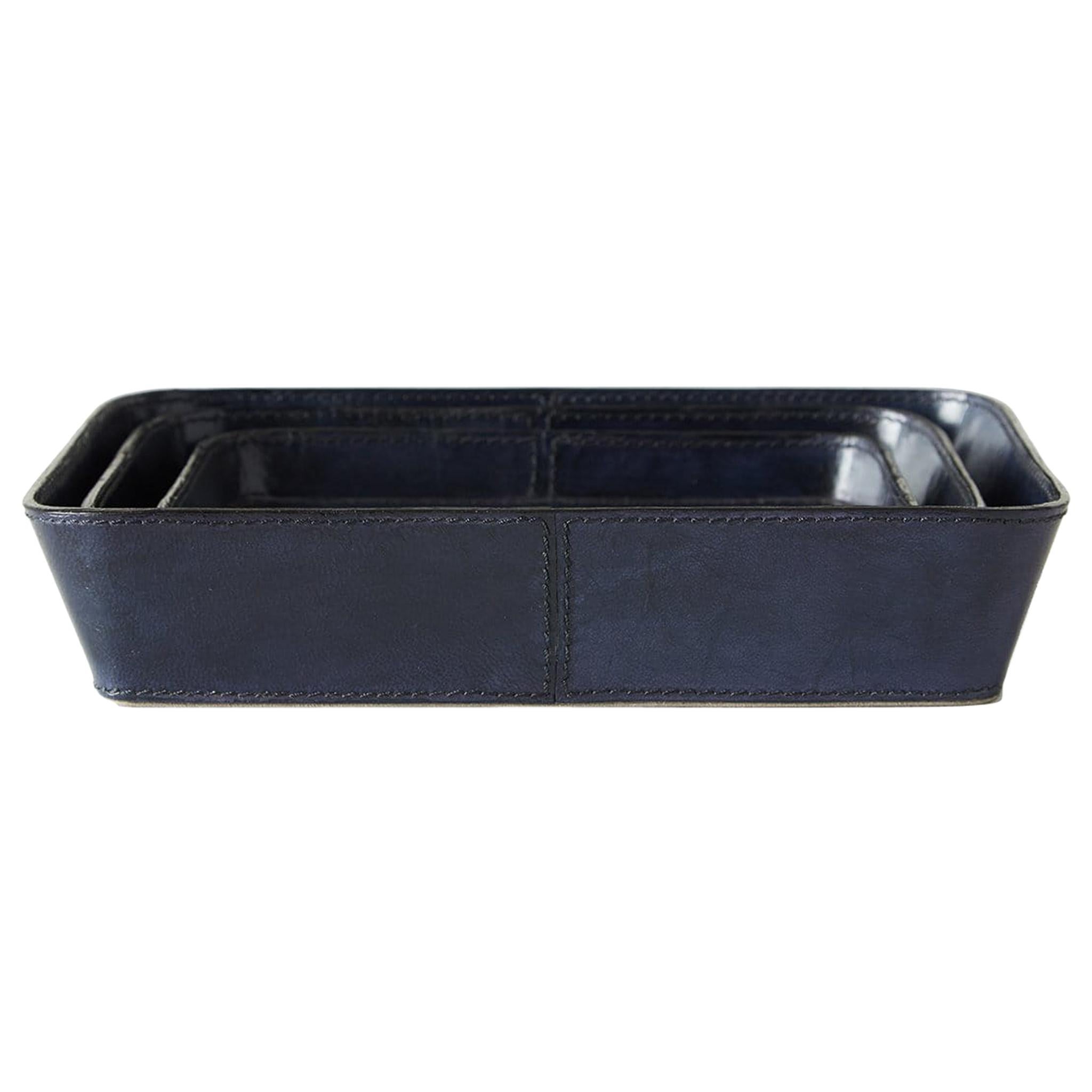 Ben Soleimani Bromes Leather Valet Tray For Sale