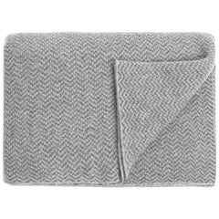 Ben Soleimani Cashmere Chevron Throw - Grey