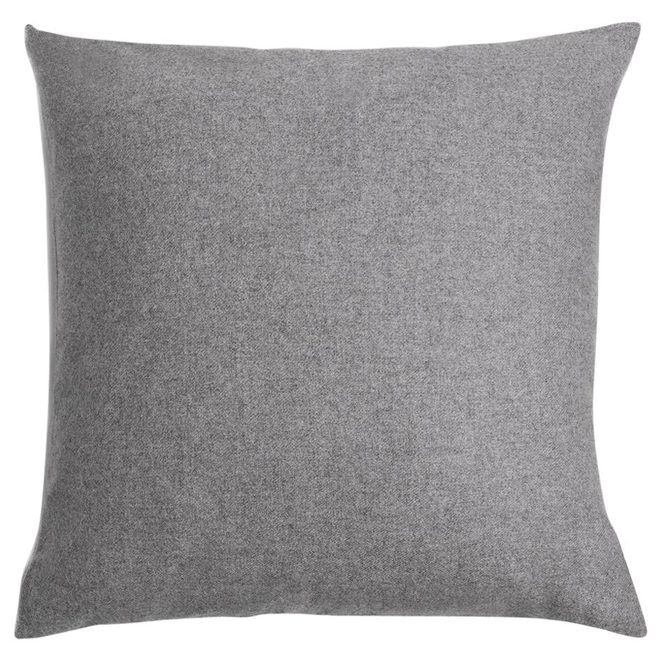 Ben Soleimani Cashmere Pillow - Grey 22"x22" For Sale