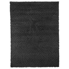 Ben Soleimani Cava Rug– Moroccan Hand-knotted Ultra-plush Charcoal 12
x15
