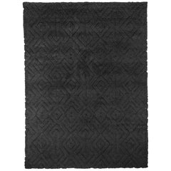 Ben Soleimani Cava Rug– Moroccan Hand-knotted Ultra-plush Charcoal 8
x10
