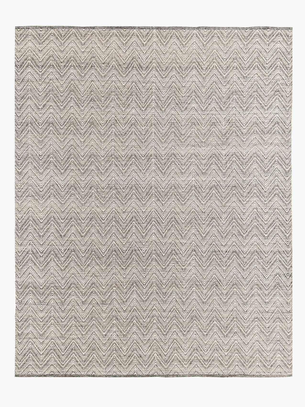 For Sale: Beige (Sand) Ben Soleimani Ceyah Rug– Hand-woven Plush Textured Wool + Linen Charcoal 10'x14'