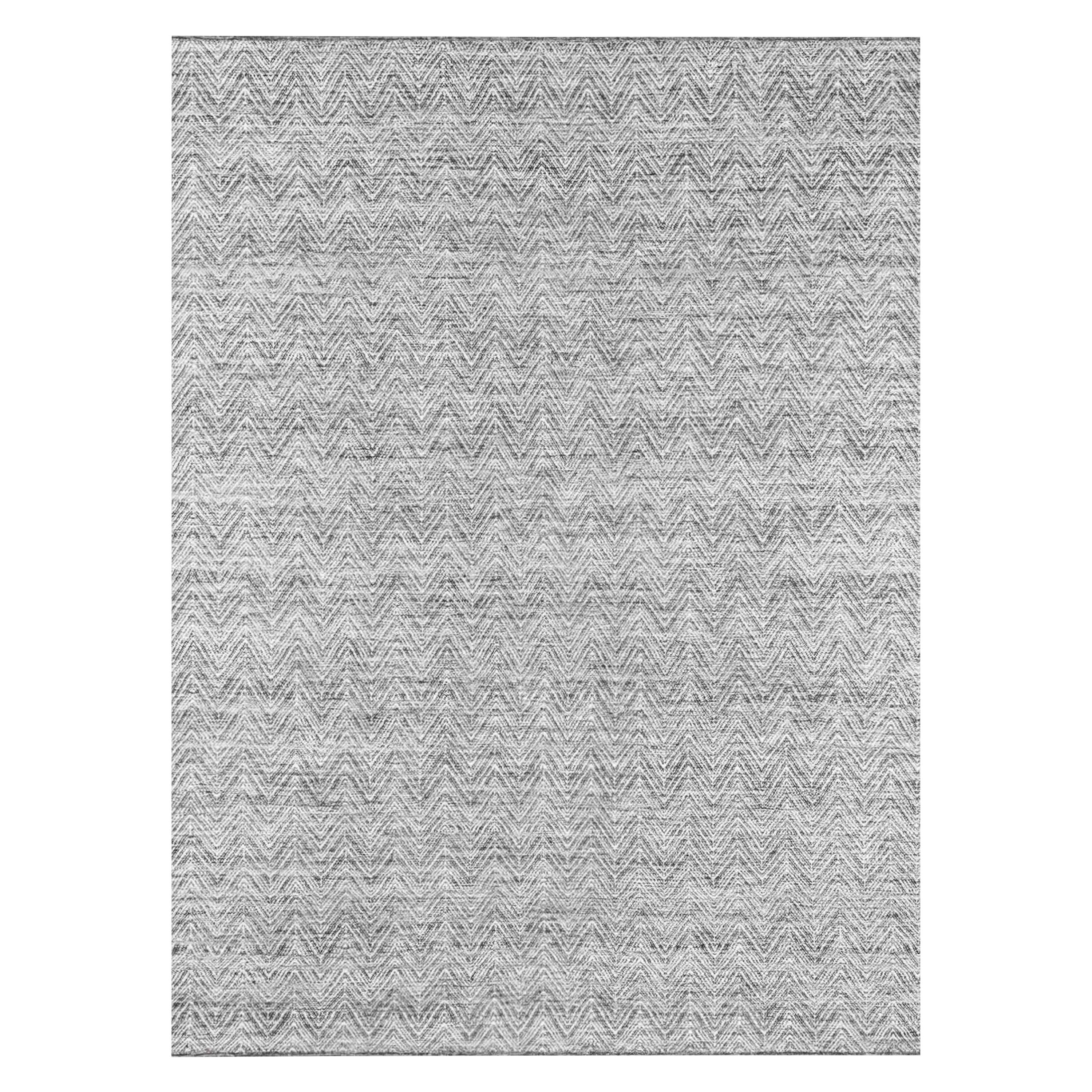 For Sale: Black (Charcoal) Ben Soleimani Ceyah Rug– Hand-woven Plush Textured Wool + Linen Charcoal 10'x14'