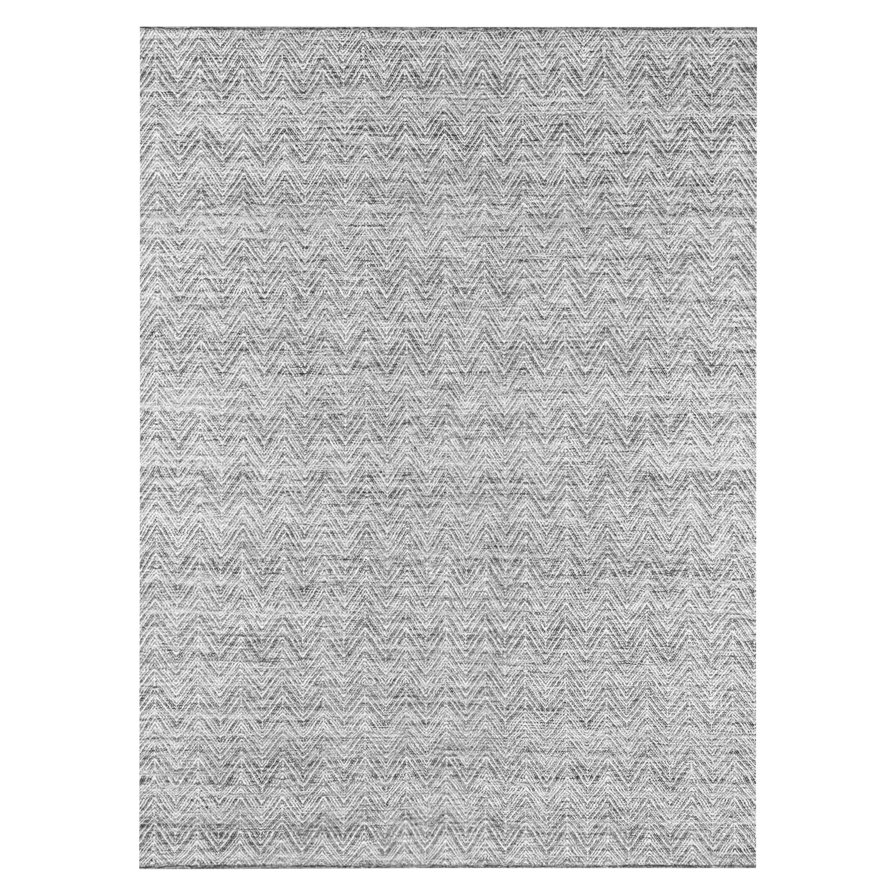 For Sale: Black (Charcoal) Ben Soleimani Ceyah Rug– Hand-woven Plush Textured Wool + Linen Charcoal 12'x15'