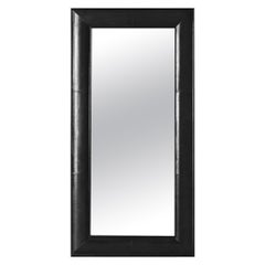 Ben Soleimani Clove Wall Mirror in Leather - Carbon