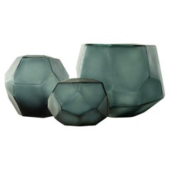 darya-ocean Ben Soleimani Darya Glass Vase in Ocean Blue - Large