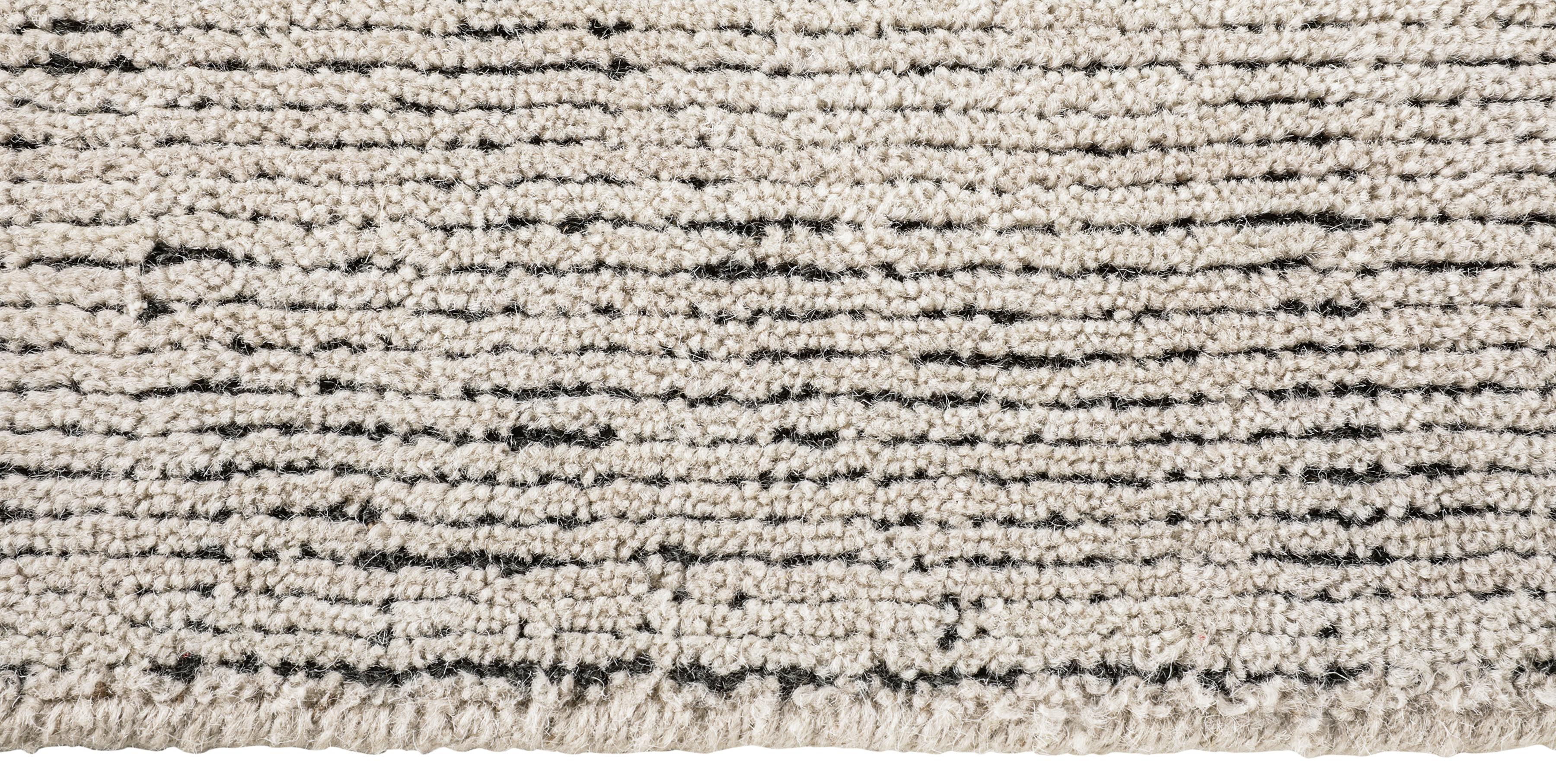 For Sale: Beige (Distressed Wool Sand) Ben Soleimani Distressed Wool Rug 6'x9' 4
