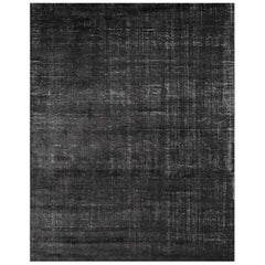 Ben Soleimani Distressed Wool Rug - Black 10'x14'