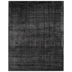 Ben Soleimani Distressed Wool Rug - Black 12'x15'