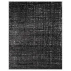 Ben Soleimani Distressed Wool Rug - Black 6'x9'