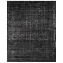 Ben Soleimani Distressed Wool Rug - Black 9'x12'