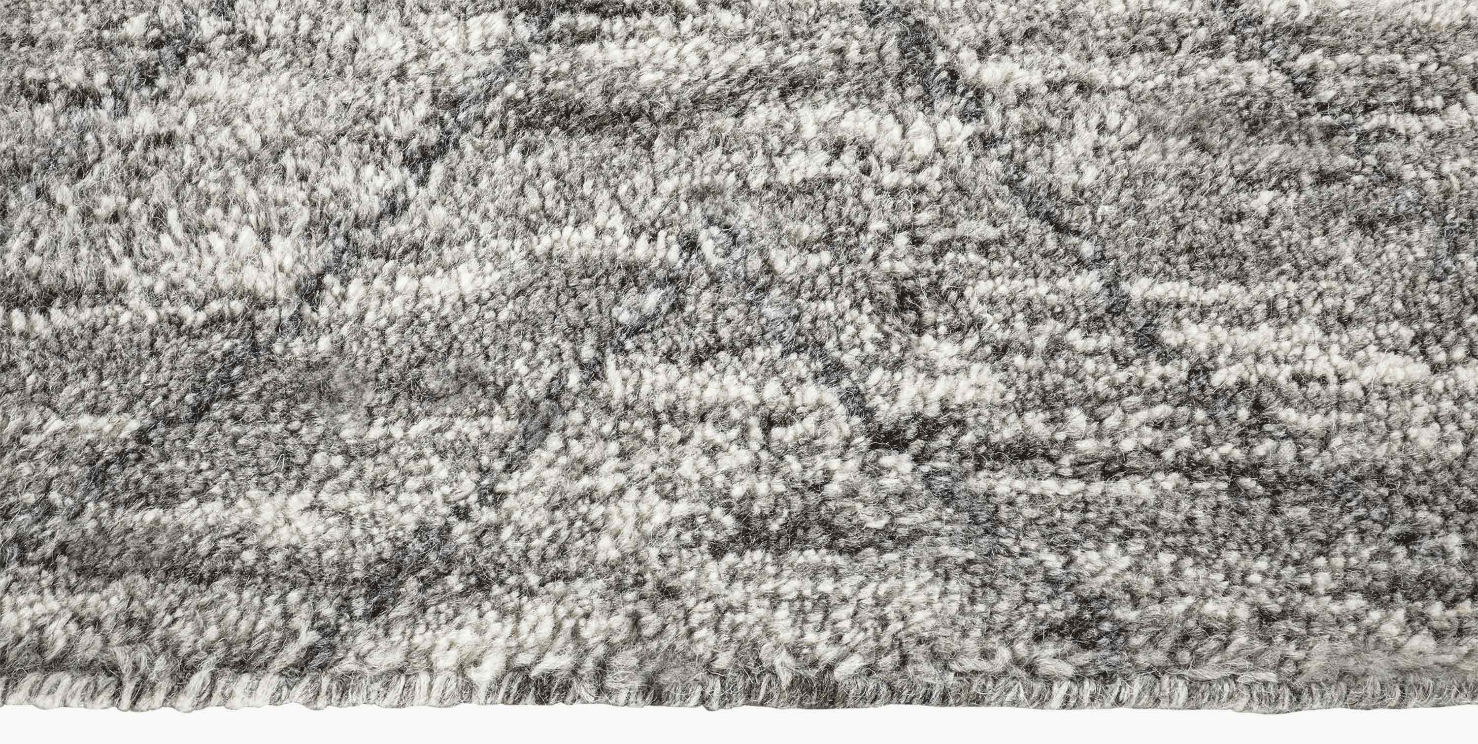 For Sale: Gray (Grey) Ben Soleimani Double Diamond Rug– Moroccan Hand-knotted Wool Grey 12'x15' 3