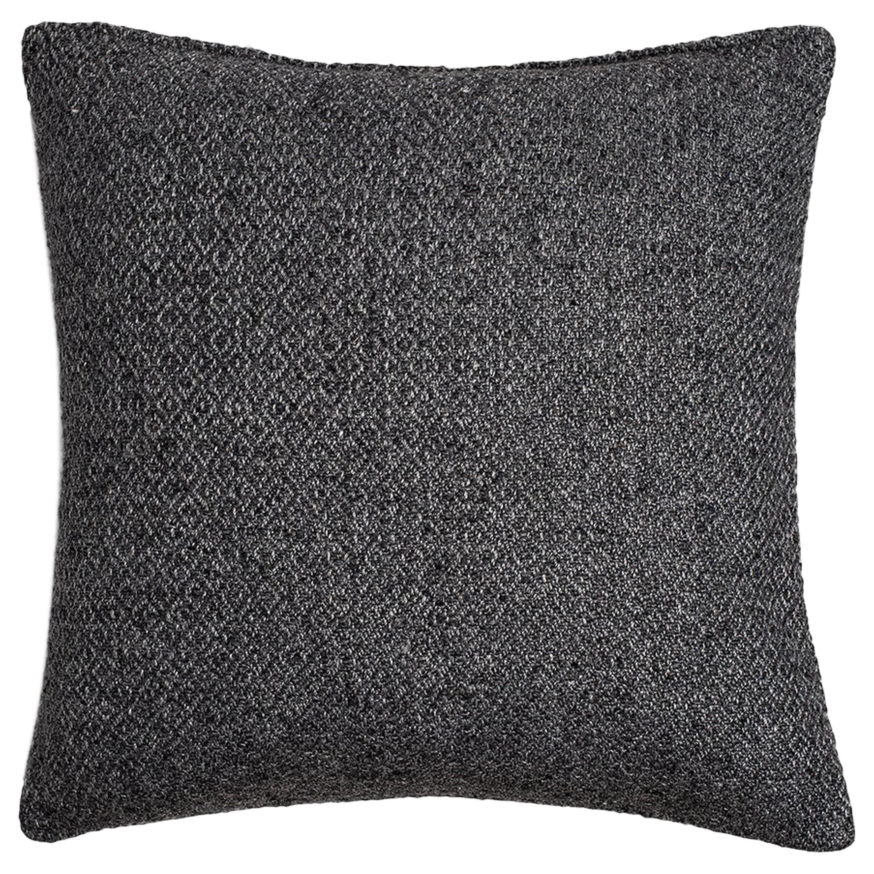 Ben Soleimani Double Diamond Pillow Cover - Charcoal 22"x22" For Sale