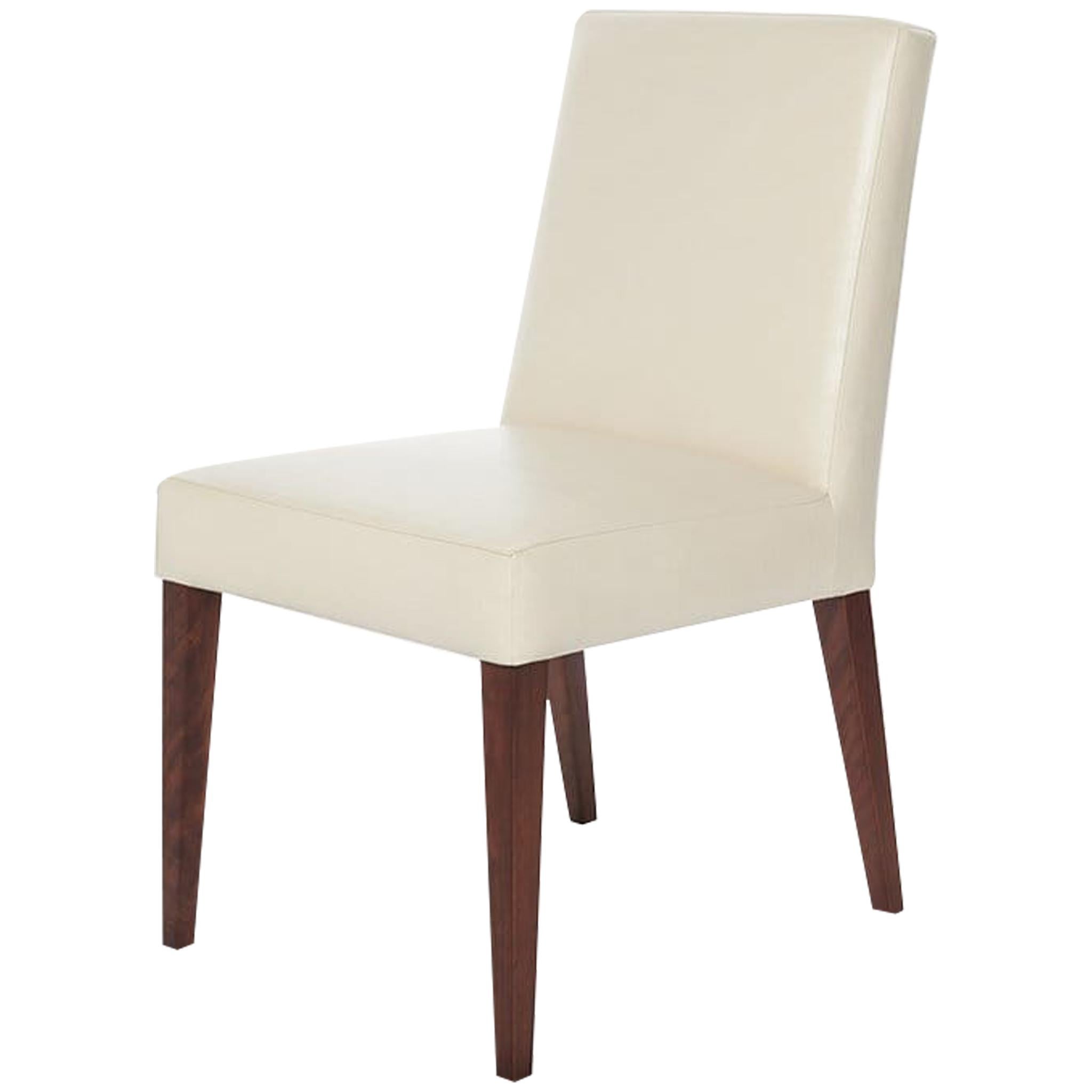 Ben Soleimani Hadley Dining Chair in Refined Saddle - Parchment For Sale