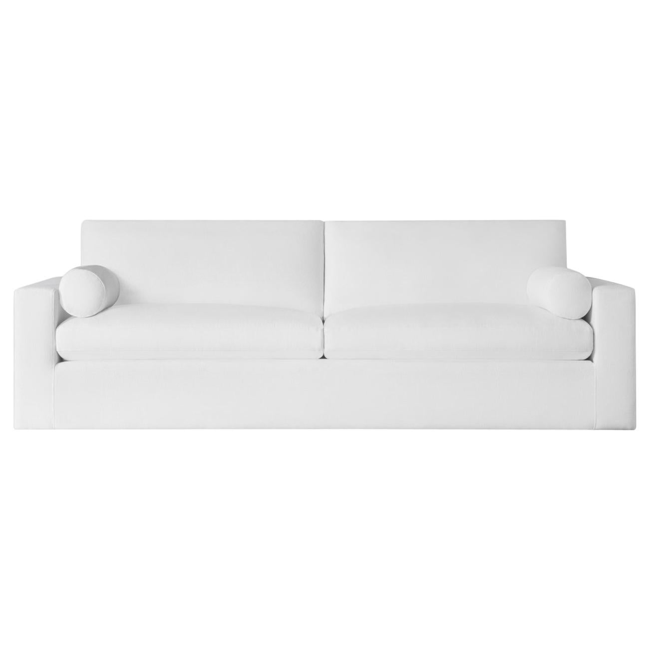 Ben Soleimani Harper Double-cushioned Sofa 8' – Heavy Linen For Sale