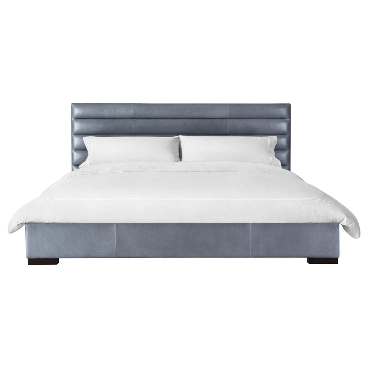 For Sale: Gray (Refined Saddle Pewter) Ben Soleimani Hayworth California King Sized Bed