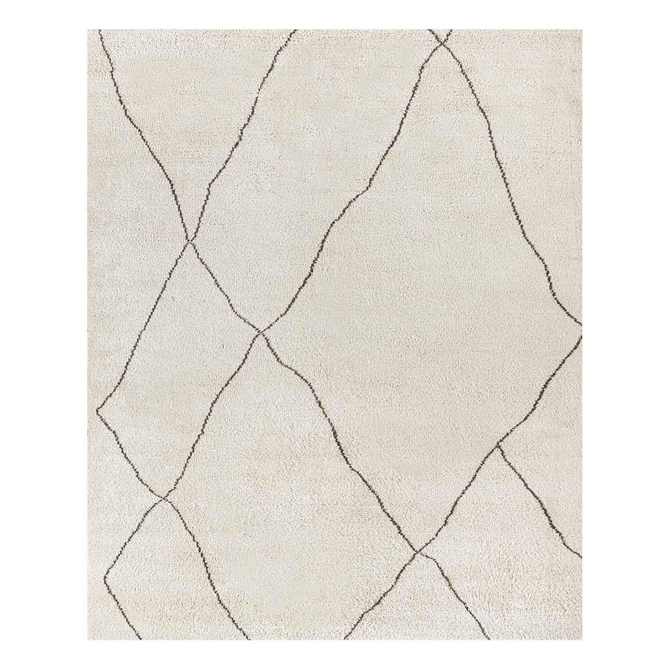 For Sale: Beige (Bisque/Cafe) Ben Soleimani Iona Rug– Moroccan Hand-knotted Wool Bisque/Cafe 9'x12'