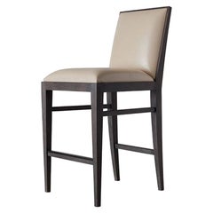 Ben Soleimani Landon Bar Stool in Saddle - Parchment