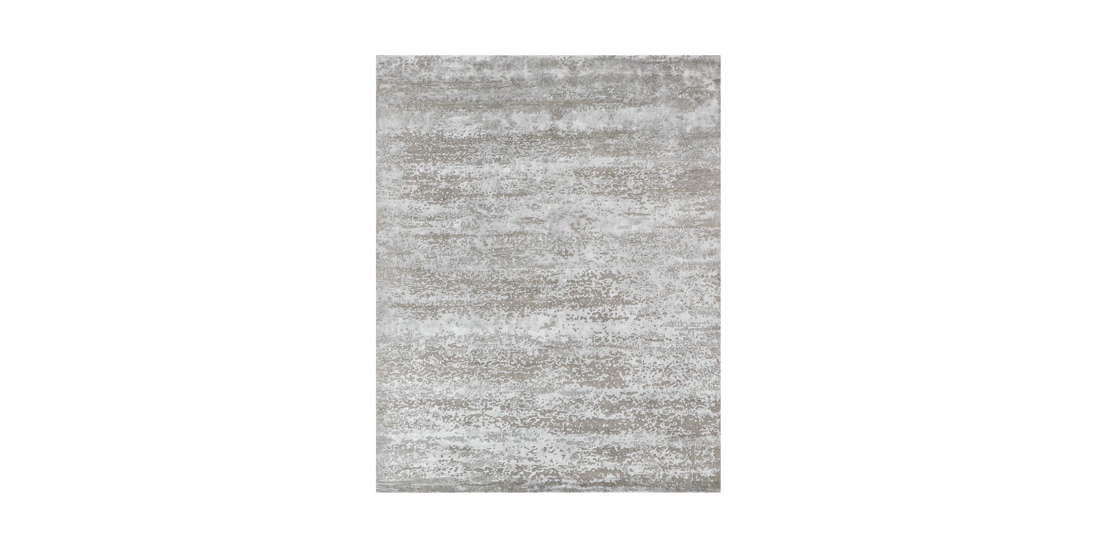 For Sale: Beige (Laria Taupe) Ben Soleimani Laria Rug– Handcrafted Wool + Silk Fog 10'x14'