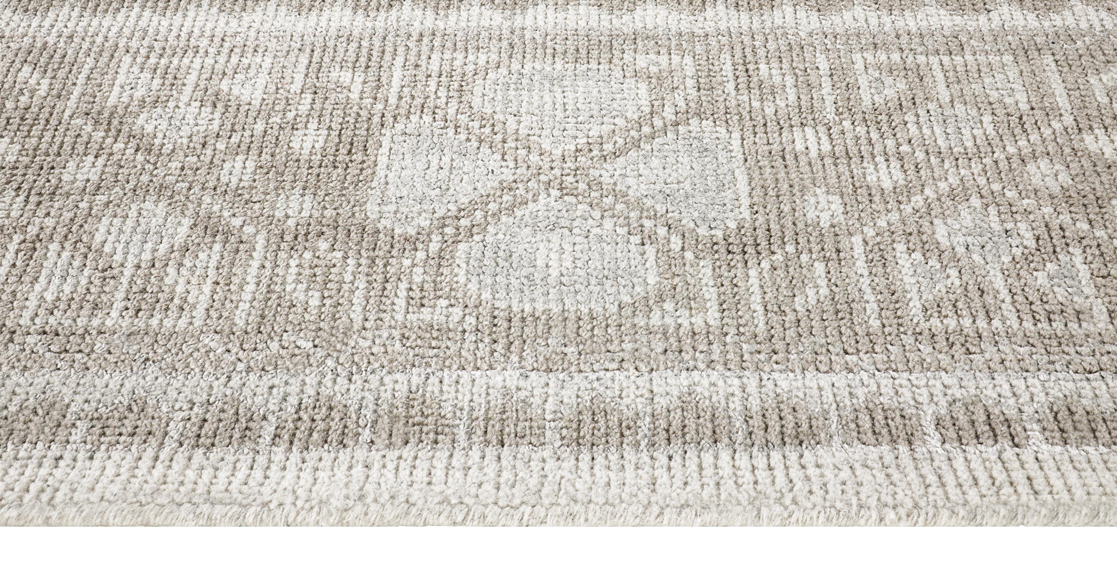 For Sale: Silver (Mariposa Silver) Ben Soleimani Mariposa Rug– Hand-knotted Wool + Silk Blue/Gray 10'x14' 3
